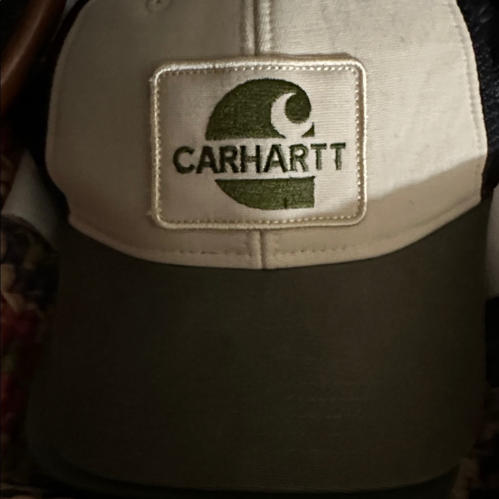 Carhartt Olive and Cream Cap